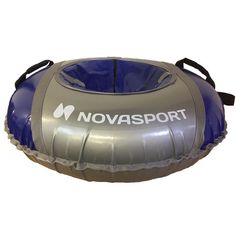 Санки надувные 110 см NovaSport Тюбинг тент с камерой в сумке СН041.110.3.1, синий серый