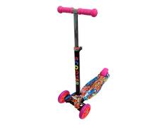 Самокат Scooter трехколесный , принт 2040-2