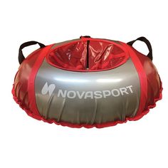 Санки надувные 125 см NovaSport Тюбинг тент с камерой в сумке CH041.125.3.1, красный серый