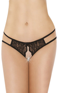 Трусики с доступом и двойными бретелями по бокам (M-L) Soft Line