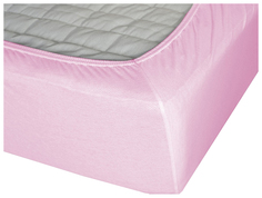 Простыня Cleo На резинке 140x200 см Розовый