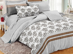 Постельное белье поплин Cleo 055-PC евро