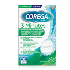 Таблетки для очищения зубных протезов Corega 3 минуты 36 шт