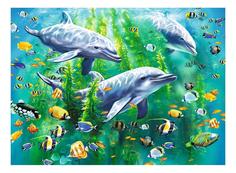 Пазл ravensburger «три дельфина» xxl 100 элем.