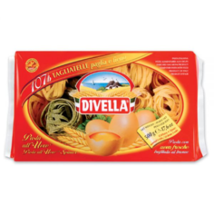 Паста Divella тальятелле 2-х цветные яичные гнезда 500 г в коробке 12 шт Divia