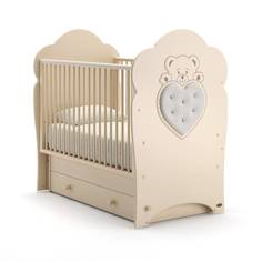 Кроватка Nuovita Fortuna Swing маятник поперечный avorio слоновая кость