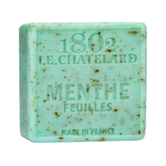 Мыло Le Chatelard 1802 квадратное, Листья мяты 100 гр