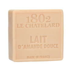 Мыло Le Chatelard 1802 квадратное, Масло сладкого миндаля 100 гр