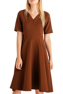 Платье женское BGN коричневое 36-S