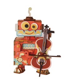 3d деревянный пазл robotime музыкальная шкатулка юный музыкант amd53