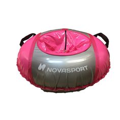 Санки надувные 90 см тент без камеры NovaSport розовый