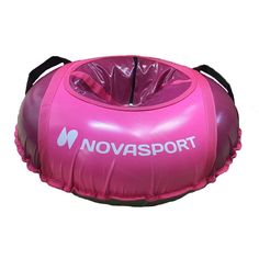Санки надувные 80 см NovaSport тент без камеры бордовый