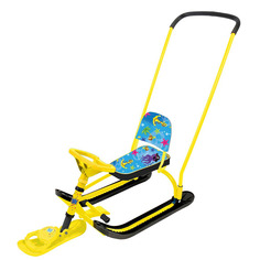 Снегокат Ника twiny 2 с осьминогами жёлтый Nika
