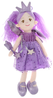 Кукла мягконабивная в фиолетовом платье "Фея", 45 см A Btoys