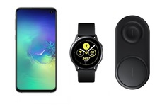 Смартфон Samsung Galaxy S10e 128Gb Aq+часы Watch Active+беспроводная зарядка EP-P5200