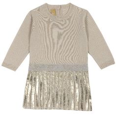 Платье детское Chicco длинный рукав р. 104 цв.бежевый