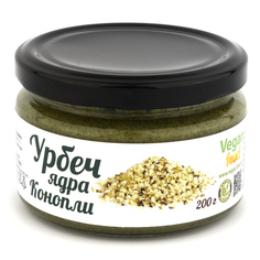 Урбеч Vegan-food из очищенных ядер конопли 200 г