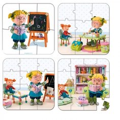 Наборы пазлов Janod Учитель