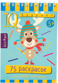 Обучающая книга АЙРИС Умный блокнот. 75 раскрасок (25486)