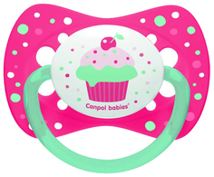 Пустышка Canpol Cupcake симметричная, силик., арт. 23/283, 6-18 мес., цвет розовый