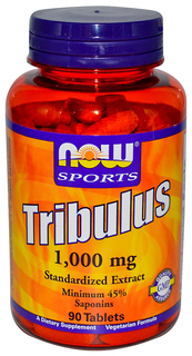 Бустер тестостерона NOW Tribulus 90 табл. натуральный