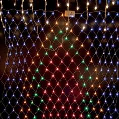 Светодиодная гирлянда-сетка LED 160 лампочек, 5 режимов, 1.5 м (разноцветная) NO Name