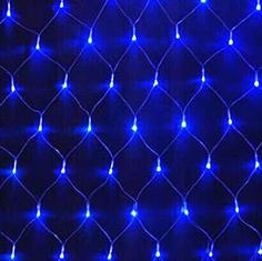 Светодиодная гирлянда-сетка LED 160 лампочек, 5 режимов, 1.5 м (синяя) NO Name