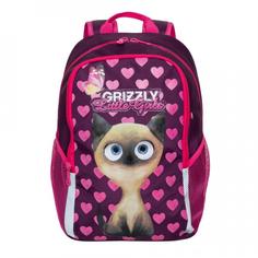 Школьный Рюкзак для девочки Grizzly Rg-969-1 Фиолетовый