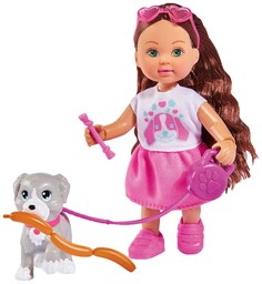 Кукла "Еви", с собачкой и аксессуарами (12 см) Simba