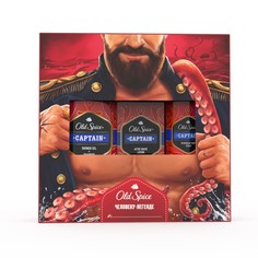 Набор Old Spice Дезодорант + гель д/душа + шампунь 2в1 Captain + лосьон п/бритья Captain