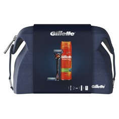 Набор Gillette Бритва Fusion5 ProGlide+См.Кас.+Гель д/бритья 200мл+Дорожная косметичка