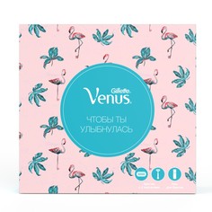 Подарочный набор Venus Smooth бритва с 2 смен.кас.+ гель Satin care для чувств.кожи 75мл