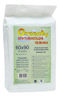 Пеленки GREENTY GREU-M 10 10 шт