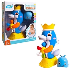 Игрушка для ванной "Мельница-горка Дельфин с формочкой", 27х12,5х33 см Junfa Toys