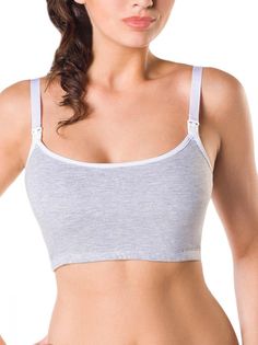 Майка укороченная для кормящих женщин ФЭСТ размер (158,164-96-102) серый меланж