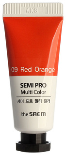 Тени для век The Saem Semi Pro Multi Color 09 Red Orange 5 мл