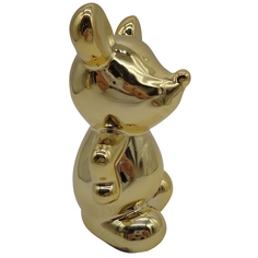 н.г.символ года мышонок фигурка 12*13см покрытие под золото Snowmen