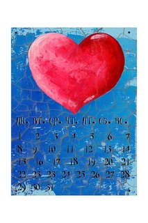 Вечный металлический календарь Декоративная жесть