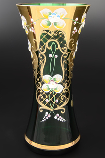 Ваза "Лепка зеленая" Bohemia