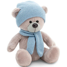 Мягкая игрушка Orange Медведь Топтыжкин серый: в шапке и шарфе, 25 см