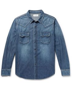 Джинсовая рубашка Saint Laurent