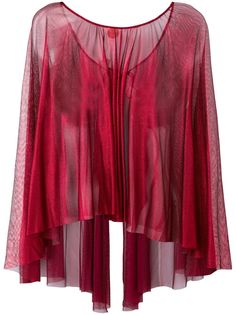 Maria Lucia Hohan sheer round neck blouse