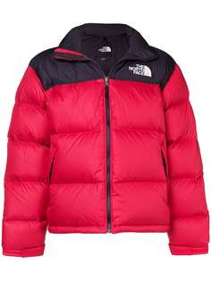 The North Face пуховик дизайна колор-блок