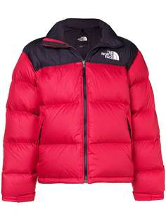 The North Face пуховик дизайна колор-блок