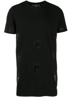 Philipp Plein футболка с круглым вырезом и принтом Skull