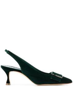 Manolo Blahnik туфли Dolores с ремешком на пятке