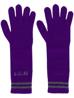 Nº21 long logo gloves