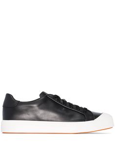 Santoni кеды с контрастным носком