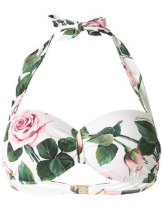 Dolce & Gabbana лиф бикини с цветочным принтом