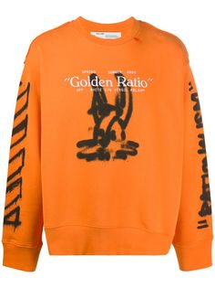 Off-White толстовка с принтом Golden Ration